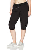 Performance Plus Size CoMMuter Active Banded Bottom Capri 19 12 Inseam Black 2X