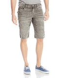 Ricky Straight Corduroy Short With Back Flap Pockets Grey 36