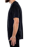 Hudson Outerwear Rhinestone Line Work Tshirt S Black
