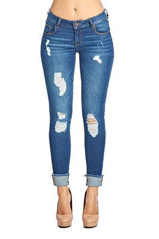 Blue Age Destroyed Stretch Skinny Jean 7 Jp1035_Mdwash