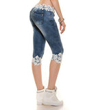 Fashare Distressed Ripped Lace Patchwork Sexy Leggings Pants