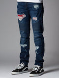 Yorkshire Skinny Moto Indigo 31 Bottoms Denim Indigo
