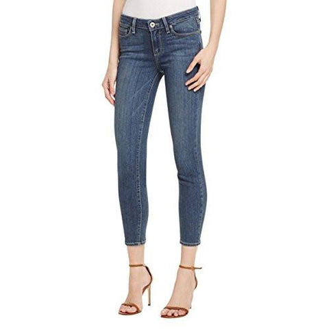 Verdugo Midrise Whisker Wash Skinny Crop Blue 32