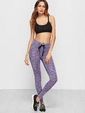 Tights Long Workout Legging Yoga Pant Large Purple