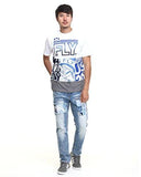 Meduim Stone Wash Bear Patch Denim 40