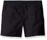 Little Uniform Twill Flat Front Short With Knit Waistband Navy 6