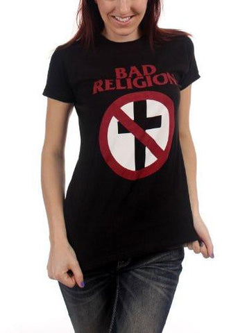 Bad Religion Cross Buster TShirt Size: Small Color: Black