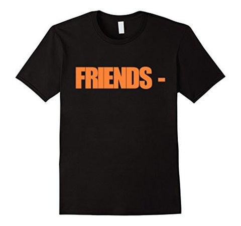 FRIENDS VLONE TSHIRT FOR MEN AND KIDS LARGE BLACK