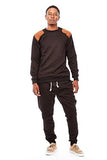 Guys Imperious Authentic Quilt Design Joggers Sweatpants Fp542 2Xl Black