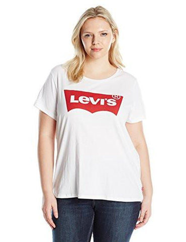 Levi Plus Size Batwing Tee Shirt Batwing White 2X
