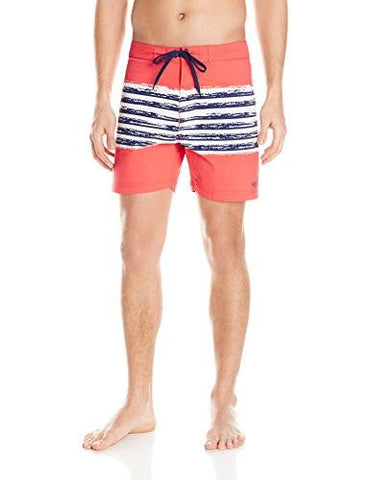 Sand Stripe Swim Trunks Orange Pop32