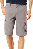 Washed Cargo Short Classic Fit Burma Greystretch 32W