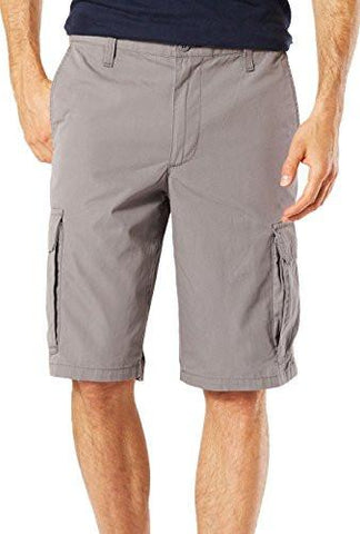 Washed Cargo Short Classic Fit Burma Greystretch 32W