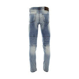 Zipper Biker Ripped Distressed Stretch Moto