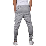 Mooncolour Casual Slim Fit Jogging Harem Pants Gray L Gray Large