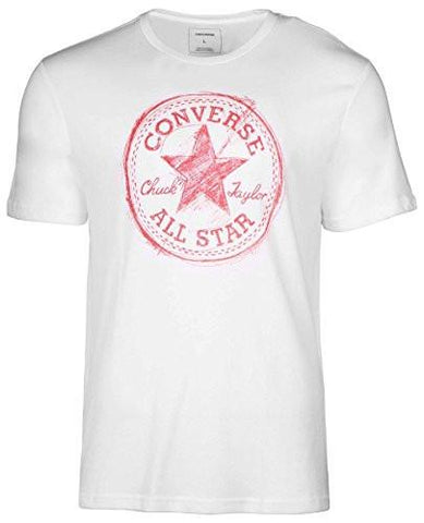 CONVERSE MEN SKETCHED CORE PATCH CHUCK TAYLOR TSHIRTWHITELARGE