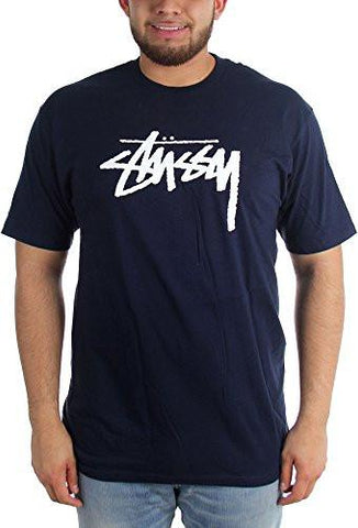 STUSSY STOCK TSHIRT SIZE: SMALL COLOR: NAVY