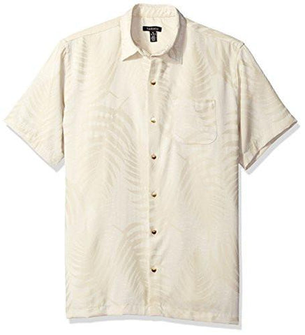 Jacquard Short Sleeve Shirt Cream Turtle Dove Medium
