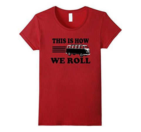 Van Shirt Vandwelling Awesome Vintage TShirt Small Cranberry