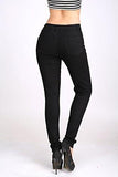 Casual Ripped Holes Skinny Jeggings Straight Fit Denim Pants Us 6 Black 7
