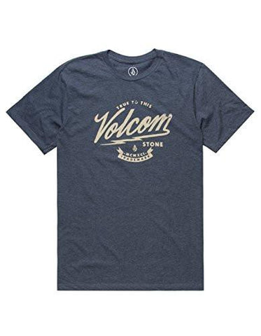 VOLCOM Old Spark TShirt Heather Navy Large