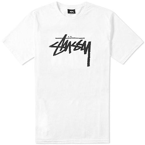STUSSY STOCK TSHIRT SIZE: MEDIUM COLOR: WHITE