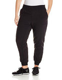 Performance Plussize Stretch Woven Banded Bottom Pant Black 1X