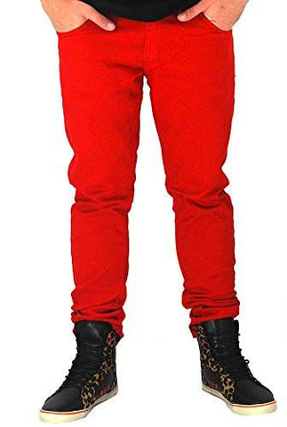 Skinny Leg Twill Red 30X32