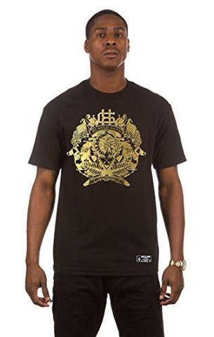 Hustle Gang Gold Stamp Tshirt 4XL Black