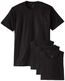 HANES COMFORTSOFT TSHIRT PACK OF 4 BLACK MEDIUM