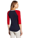 Levi Raglan Sleeve TShirt with Studs Navy Large