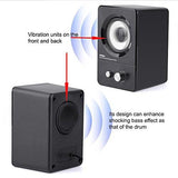 Htrise USb Powered Computer Speakers System X7 Black For Gamingmusicmovies Active Multimedia Stereo Subwoofer For Laptopdesktoplenovohpthinkpadibmdellsonymacfeesamsunacermicrosoftpc