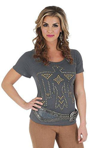 Fashion Jersey Top Charcoal Grey M