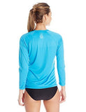 KANU SURF SOLID LONG SLEEVE UPF 50+ SWIM SHIRT AQUA LARGE
