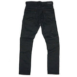 Front Cargo Pocket Distressed Premium Slim Pants 36 Black