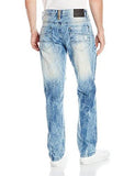 Denim Pants Long Destructed Ripped And Repaired In Washed Colors With Color Backing Olive 36X34