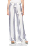 Sun Spell Wide Leg Smocked Waist Beach Pant Navy L