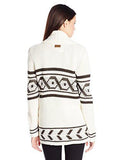 Juniors Broome Jacquard Cardigan Sweater Natural Medium