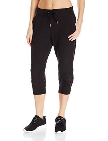 Performance Rib Cuff Bottom Capri Pant Black L