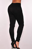 Sidefeel Denim Destroyed Highwaist Skinny Large Black