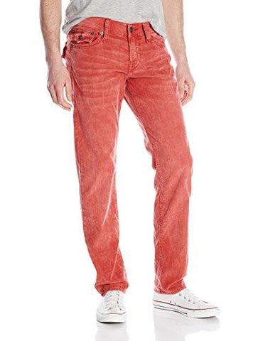 Geno Flap Pocket Triple Needle Cord Pant Vintage Red 34