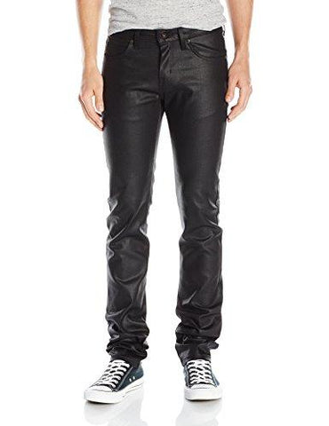 Naked & Famous Denim Skinnyguy Waxed Stretch Black 32