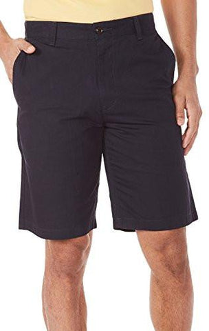 DOCKERS FLAT FRONT PERFECT SHORTS 32W NAVY BLUE