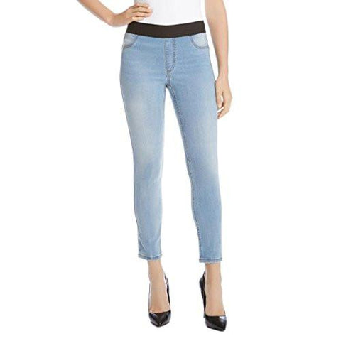 Comfort Waist High Waist Skinny Crop Blue 16