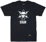 SSUR HEAD HUNTERS TSHIRT IN BLACK. S2XL.
