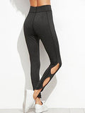 High Waist Leggings Cutout Yoga Pants Run Jogger Active Tights