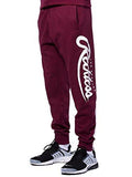 Big R Script Sweatpants Burgundy S Bottoms Sweatpants Burgundy