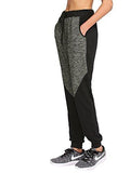 Sweatyrocks Pants Colorblcok Casual Tie Waist Yoga Jogger Pants Small Dark Gray+Black