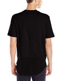 Short Sleeve Cut And Sewn Ripped Scallop Tshirt Black Small