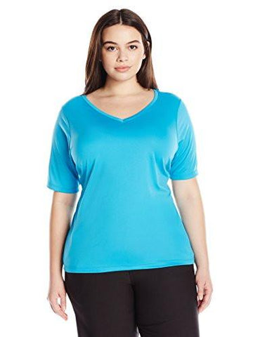 KANU SURF PLUS SIZE SOLID UPF 50+ SWIM SHIRT RASHGUARD AQUA 3X